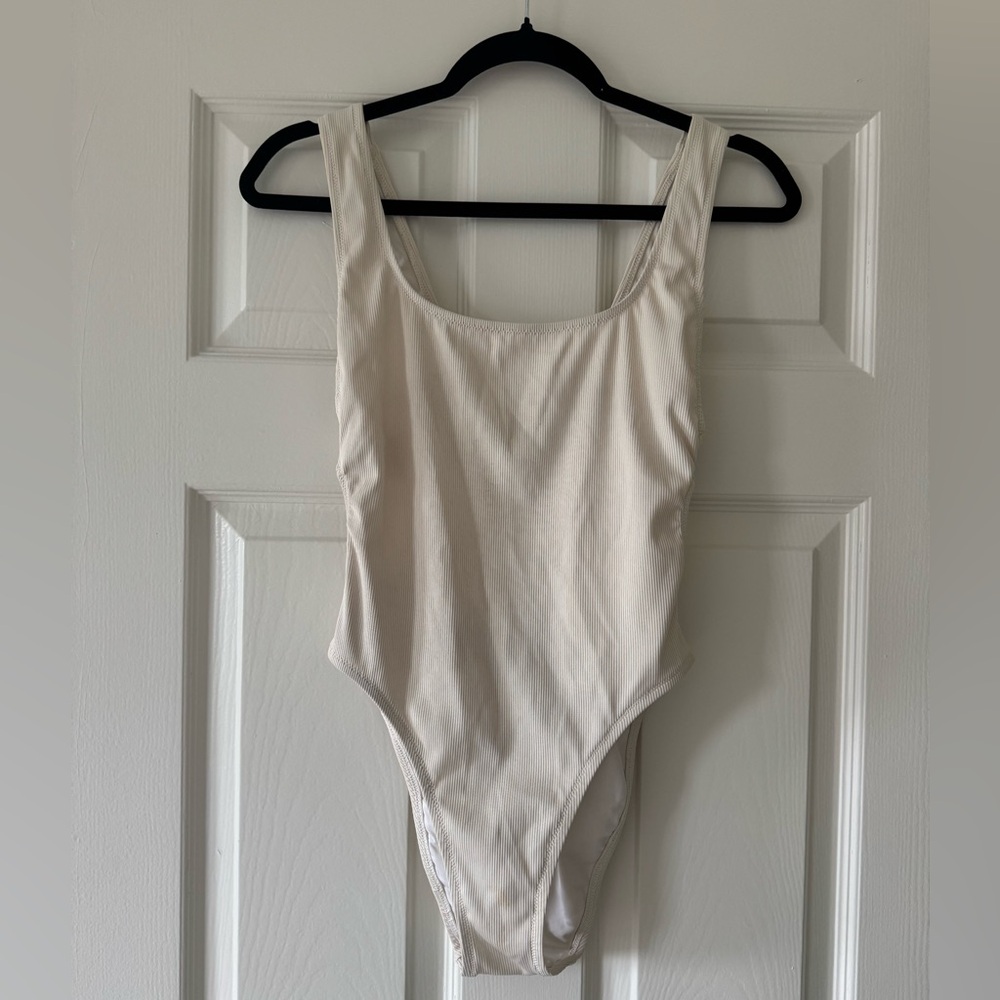 Madewell ribbed one-piece swimsuit